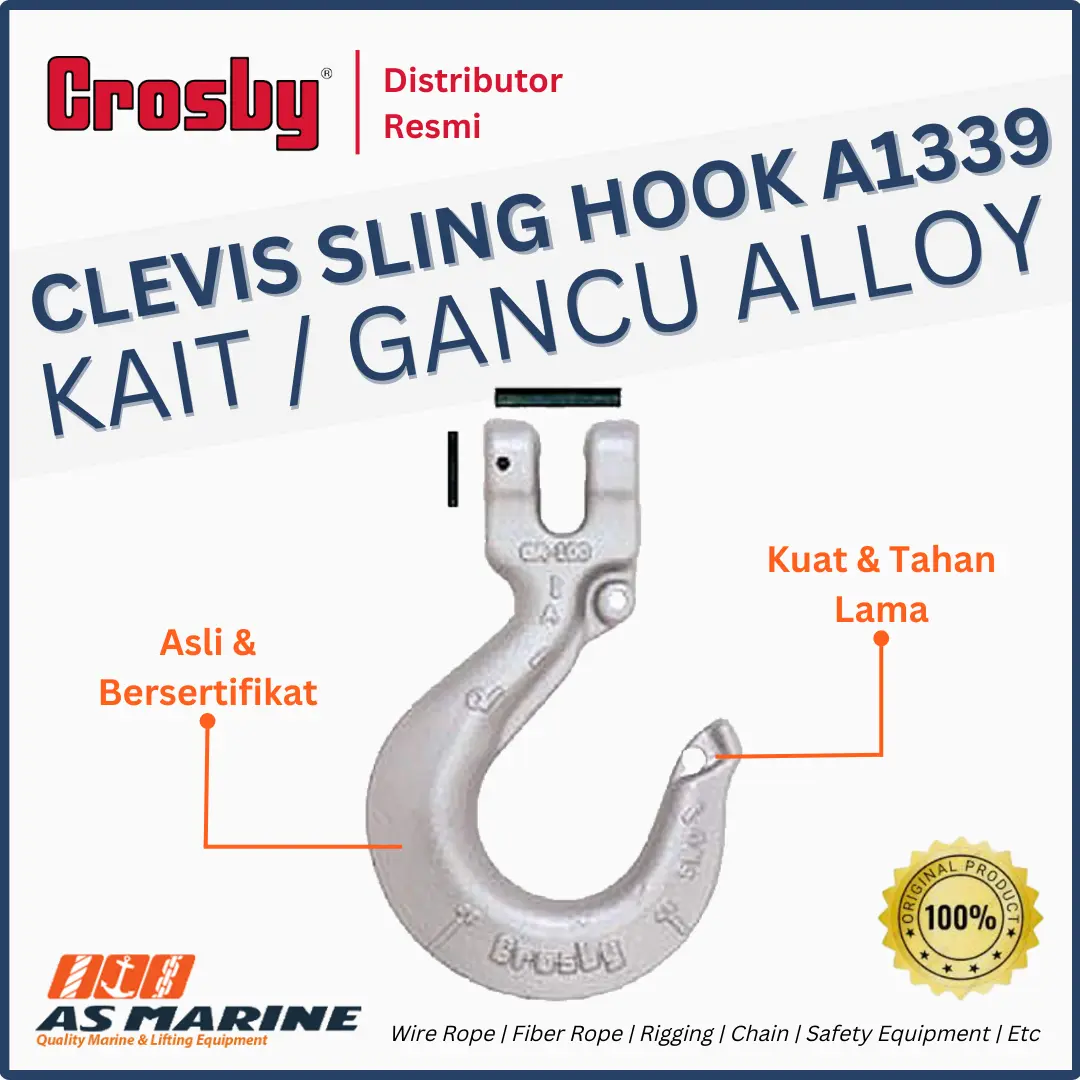 clevis sling hook crosby a1339